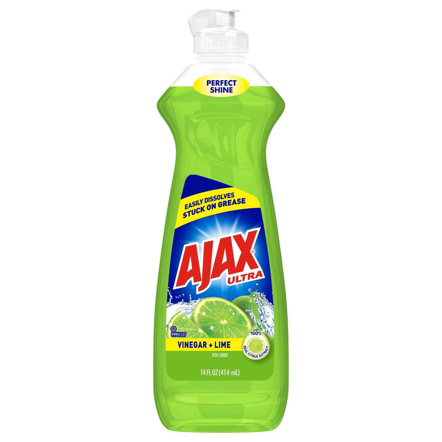 Ajax Ultra Liquid Dish Soap, Lime Scent + Vinegar