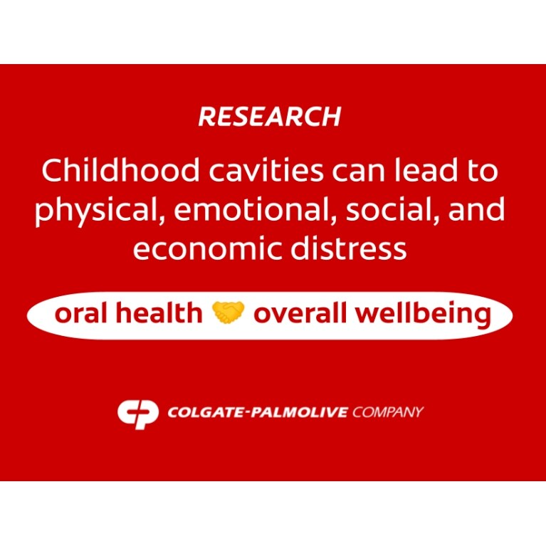 Colgate-Palmolive research shows impact of childhood cavities and oral health on overall health and wellbeing.