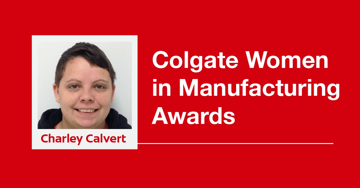 Charley Calvert named a Colgate Women in Manufacturing Awards Winner