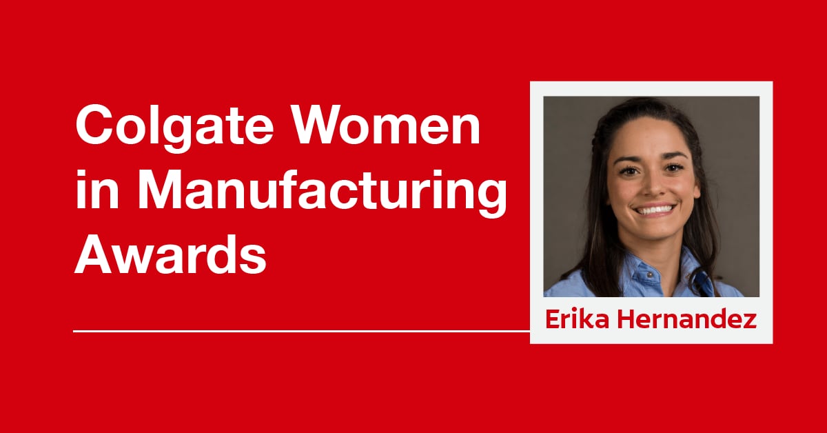 Erika Hernandez named a Colgate Women in Manufacturing Awards Winner