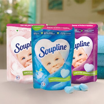 Soupline Large Air Fabric Softener Concentrated 27 Washes 100% Recycled 630  ml : : Health & Personal Care