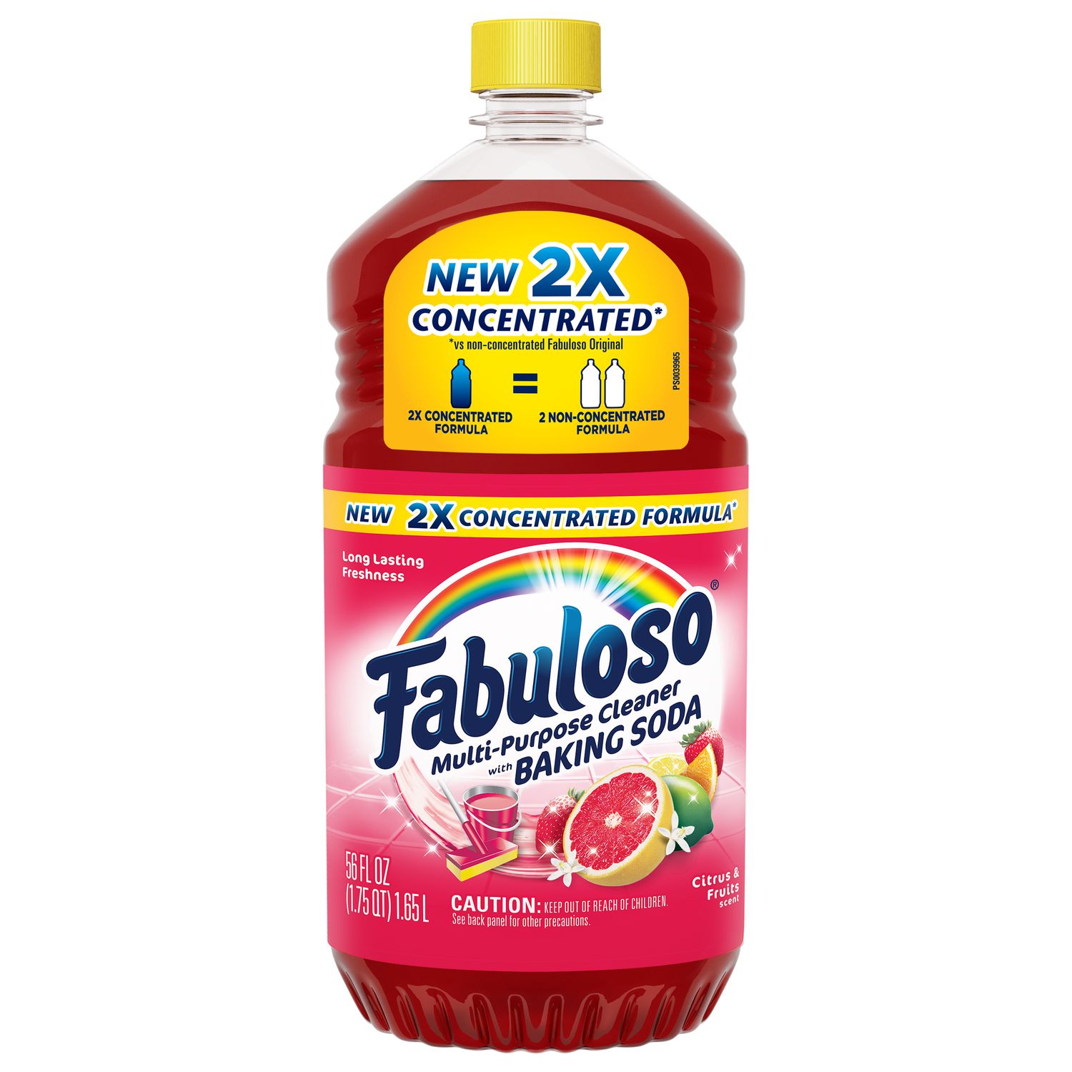 Fabuloso® MultiPurpose Cleaner, 2X Concentrated Formula, Citrus and Fruits with Baking Soda Scent