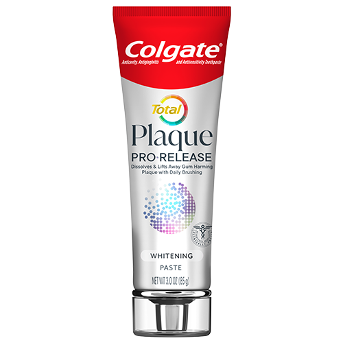 Total Plaque Pro-Release Whitening Toothpaste.