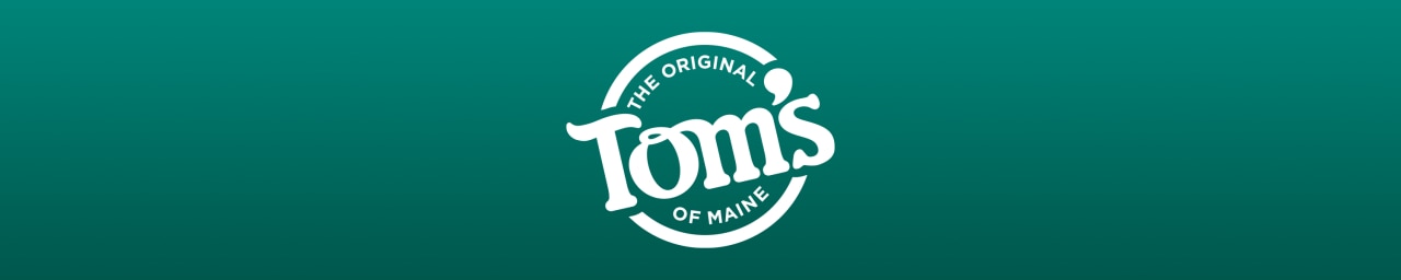 Logo banner for Tom's of Maine