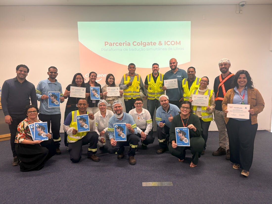 Group of people holding certification in Brazil