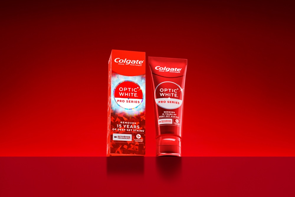 colgate optic white pro series on box