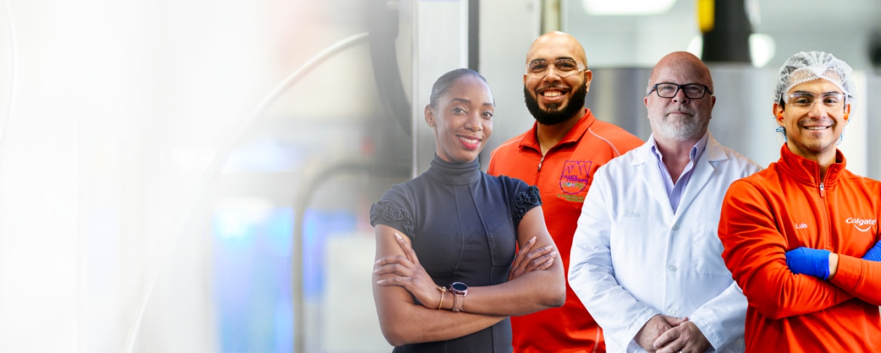 Diverse group of Colgate-Palmolive employees representing commitment to inclusion and diversity.